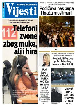 Naslovna strana Vijesti za 10.2.2020.