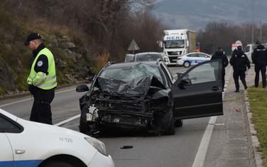 Sa mjesta nesreće na putu Podgorica - Danilovgrad