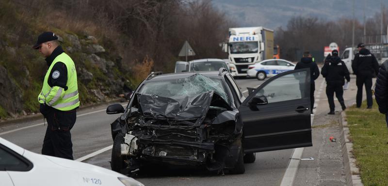 Sa mjesta nesreće na putu Podgorica - Danilovgrad