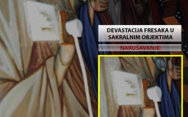 Detalj za koji Bogdanović tvrdi da je u manastiru u Pljevljima