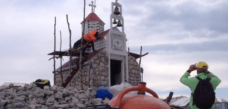 Radovi na crkvi na Rumiji (arhiva)