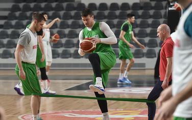 Suad Šehović i Nikola Ivanović na današnjem treningu