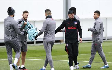 Fudbaleri Atletika na jučerašnjem treningu