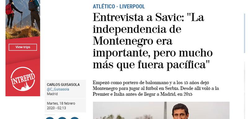 Naslov u El Mundu