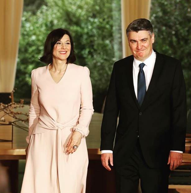 Sanja Musić Milanović i Zoran Milanović na inauguraciji