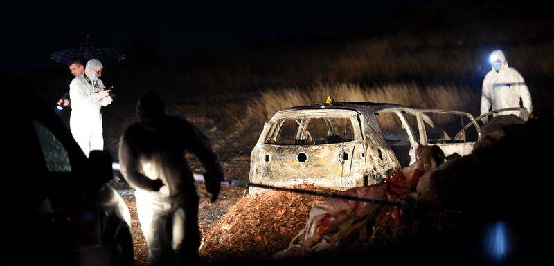 Pronašli tragove: Mjesto gdje je zapaljen automobil korišćen u napadu