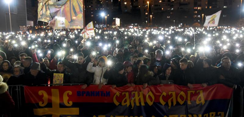 Sa litije u Podgorici