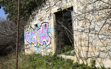 Oslikani grafit u Tivtu