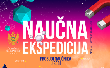 Plakat projekta "Naučna ekspedicija"