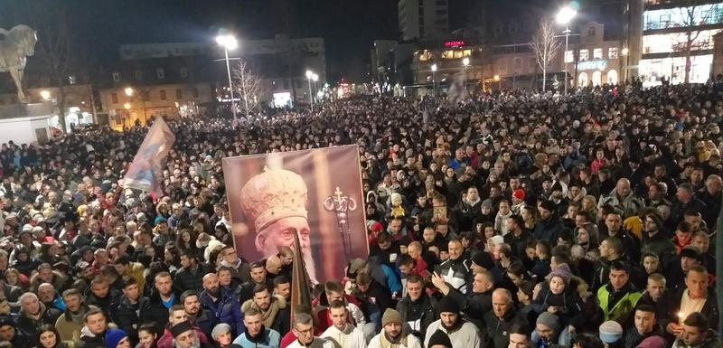 Sa litije u Nikšiću