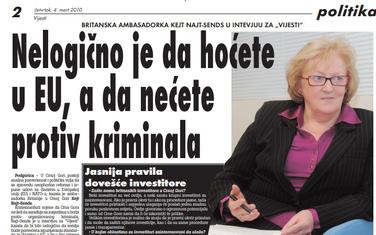 Strana "Vijesti" od 4. marta 2010.