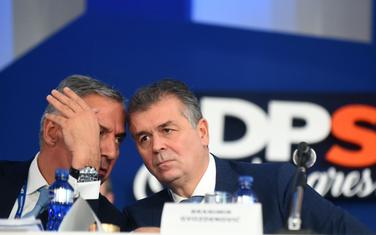 Predsjednik DPS Milo Đukanović i politički direktor Branimir Gvozdenović
