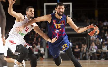 Nikola Mirotić na meču sa Bajernom
