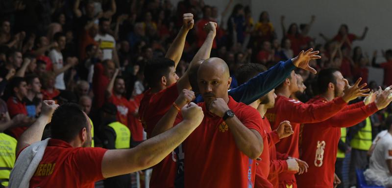 Zoran Roganović i crnogorski rukometaši