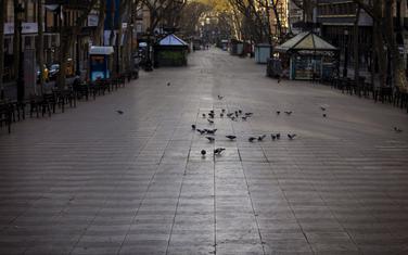 Prazne popularne turističke lokacije u Barseloni