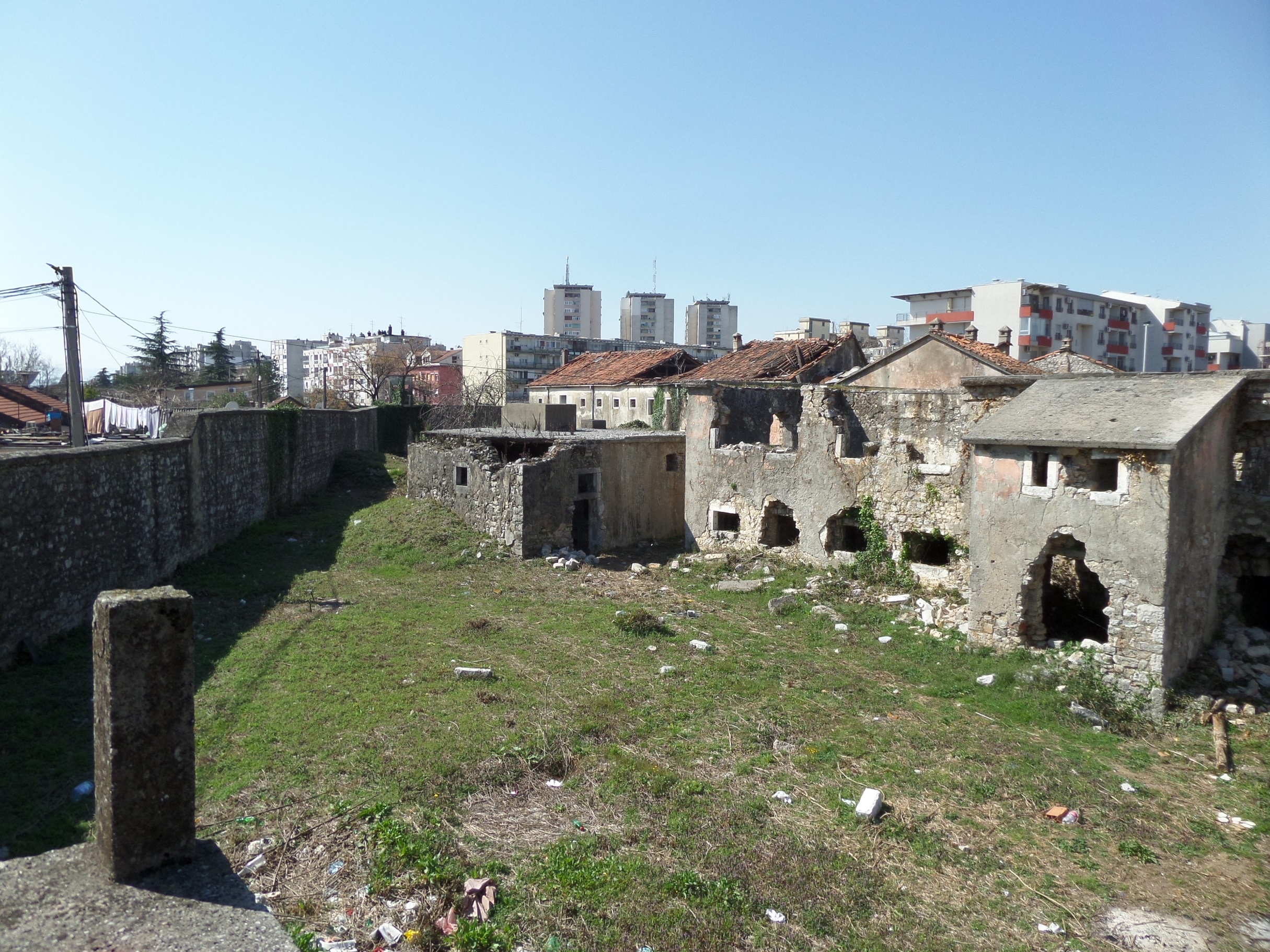 Jusovača - pogled sa stražarnice u pravcu zapada