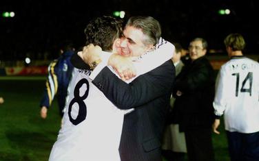 MIjatović i Sanc nakon finala Lige šampiona 1996.