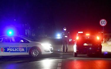 Patrole policije poslije mosta na Cijevni