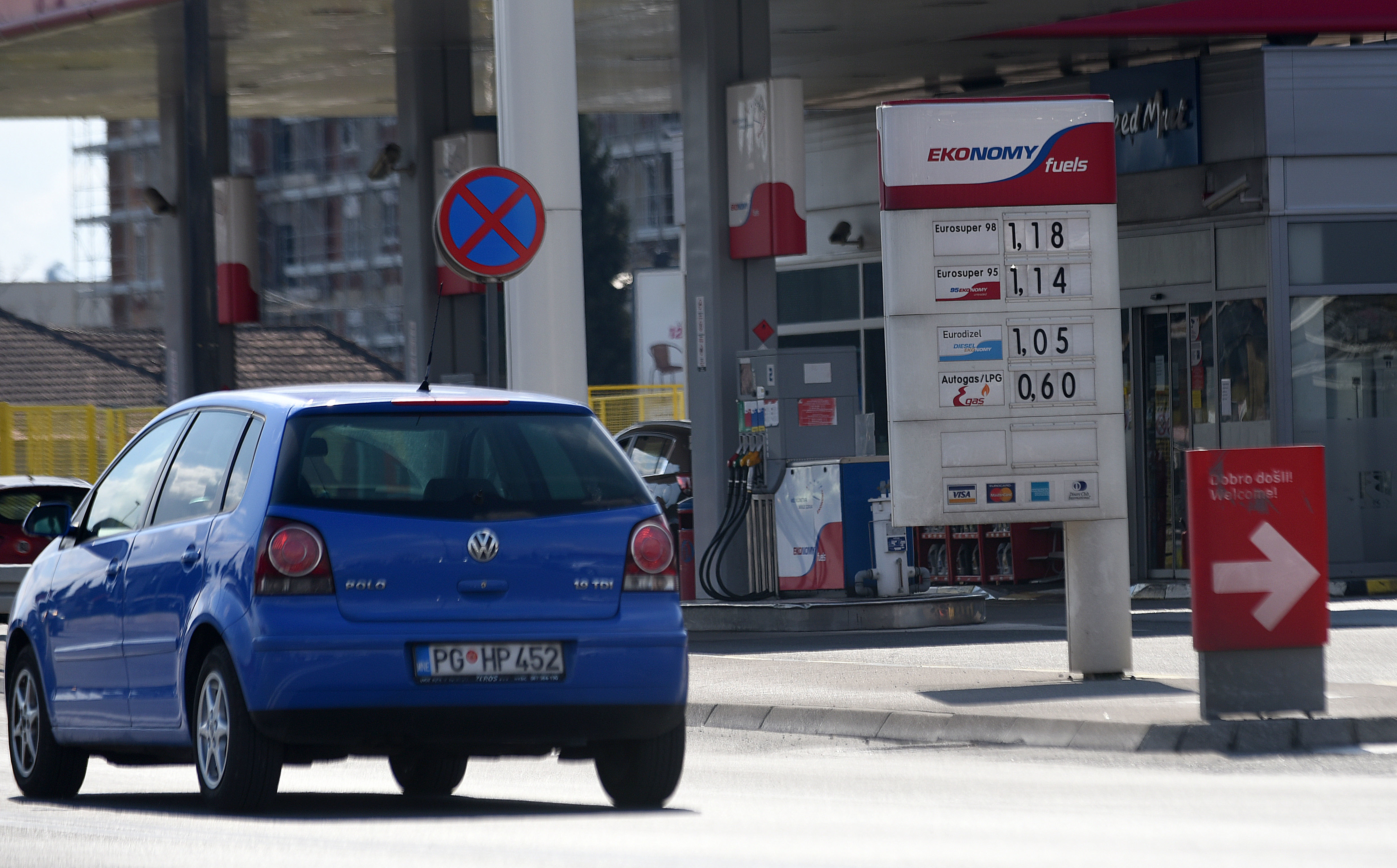 Sadašnje cijene goriva: Juče u Podgorici
