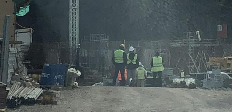 Radnici na gradilištu na Kraljičinoj plaži