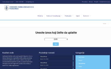 Podgoričani mogu platiti i vodu bez odlaska na šalter