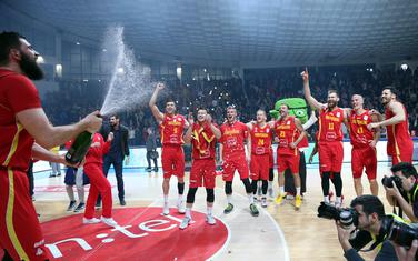 Slavlje košarkaša nakon plasmana na Eurobasket