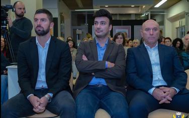Mladen Mikijelj, Nikola Jovanović i predsjednik Opštine Budva Marko Carević
