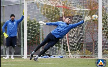 Milan Mijatović na treningu Levskog