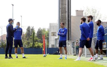 Trening fudbalera Dinama